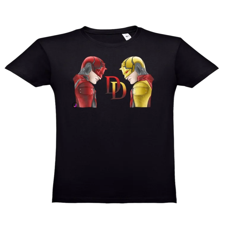 DAREDEVIL-NEGRO Camiseta Daredevil: Rojo y Amarillo Marvel