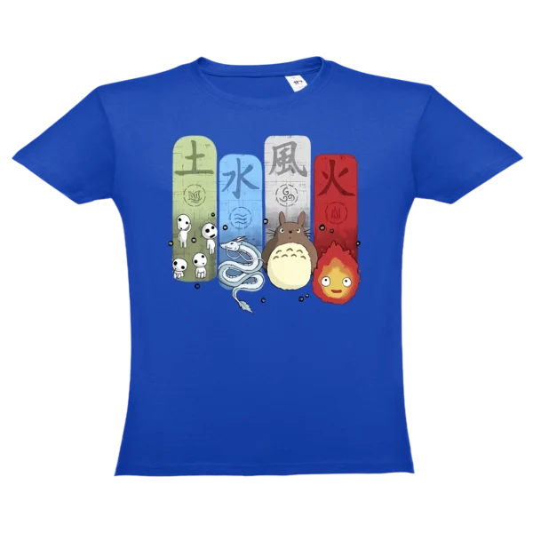 ESTUDIO-GIBLI-ELEMENTOS-REAL Camiseta Elementos de Studio Ghibli